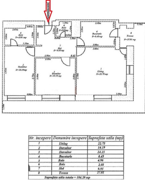 Asmita Gardens, Tineretului 3 camere 104 mp, Centrala, AC, Parcare Subteran
